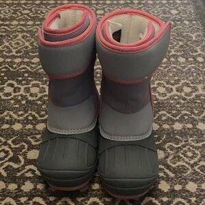 Cat & Jack Gray and Pink Kids Boots